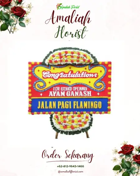 Sewa Papan Bunga Matraman